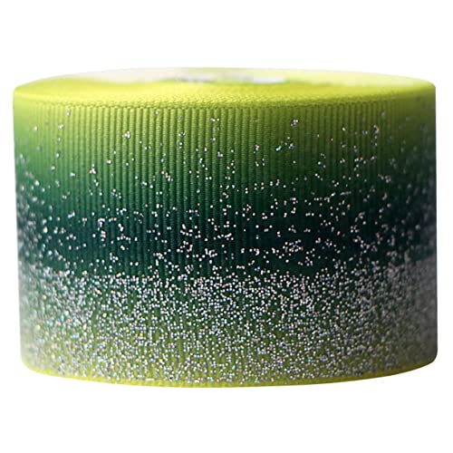 GARIOUANS Grosgrain Band mit Farbverlauf Grün Rolle Robustes DIY Geschenkband für Hochzeitsdekoration Party Basteln Haarschleifen und Geschenkverpackung GARIOUANS Grosgrain Band mit Farbverlauf Grün Rolle Robustes DIY Geschenkband für Hochzeitsdekoration Party Basteln Haarschleifen und Geschenkverpackung von GARIOUANS