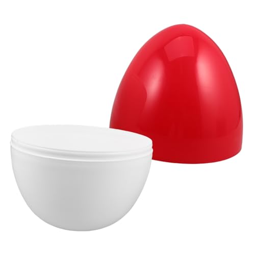 GARIOUANS Großes Transparentes DIY Offene Riesen Kapsel für Füllbar Partydekoration Rot Weiß Vielseitige Partygeschenkboxen für Ostern Geburtstag Hochzeit von GARIOUANS