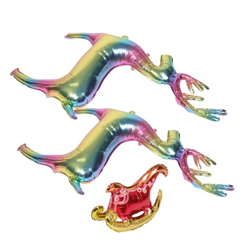 GARIOUANS Großes Weihnachtsballon mit Stehendem Rentier und Schlitten Lebensechte Aufblasbare Weihnachtsfiguren für Outdoor Partydekoration Integrierte Basis für Stabilen Stand als Foto von GARIOUANS