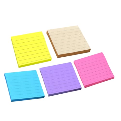 GARIOUANS Haftende Notizblöcke mit Fluoreszierend Rot Gelb Kraftpapier Dunkelblau Glattes Schreibmaterial Radierbar für Schule Büro Zuhause Praktische Memo Pads für Schnelle Notizen GARIOUANS Haftende Notizblöcke mit Fluoreszierend Rot Gelb Kraftpapier Dunkelblau Glattes Schreibmaterial Radierbar für Schule Büro Zuhause Praktische Memo Pads für Schnelle Notizen von GARIOUANS