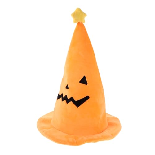 GARIOUANS Halloween Hexenhut mit Kürbismotiv für Damen Leichter Bequemer Festhut für Halloween Karneval und Kostümfeste Vielseitiges Accessoire für Maskeraden und Weihnachtsfeiern von GARIOUANS