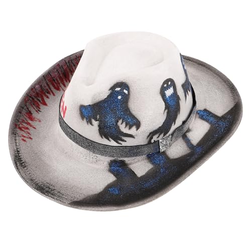 GARIOUANS Halloween Hut für Kostümparty Cowboyhut mit Klassischem Design Leicht für Halloween Karneval und Cosplay zu Jedem Kostüm GARIOUANS Halloween Hut für Kostümparty Cowboyhut mit Klassischem Design Leicht für Halloween Karneval und Cosplay zu Jedem Kostüm von GARIOUANS