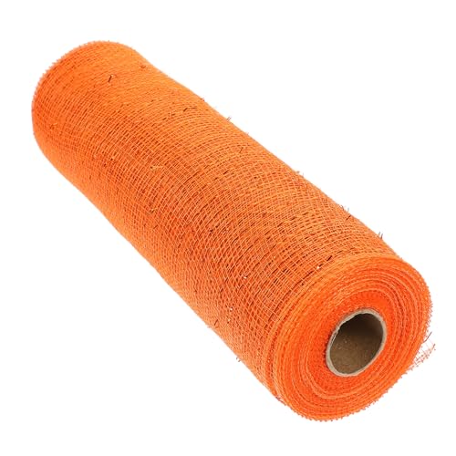 GARIOUANS Halloween Mesh Ribbon Orange Netzband zum Basteln DIY Dekoration Geschenkband für Party Einfach Zuschneidbar Vielseitig Einsetzbar für Festliche Anlässe und Kreative Gestaltung von GARIOUANS