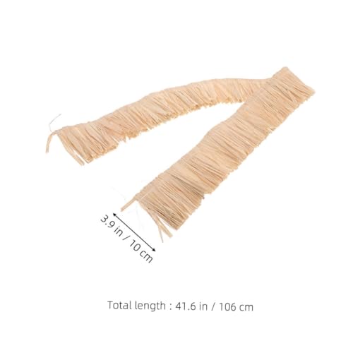 GARIOUANS Handgefertigte Raffia Fransenborte Naturstroh für Hawaiianische Grasröcke Luau Party Dekorationen und DIY Bastelprojekte mit Nachhaltigem Robustem Raffia Material GARIOUANS Handgefertigte Raffia Fransenborte Naturstroh für Hawaiianische Grasröcke Luau Party Dekorationen und DIY Bastelprojekte mit Nachhaltigem Robustem Raffia Material von GARIOUANS