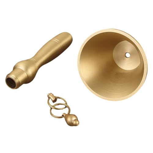 GARIOUANS Handglocke aus Hochwertigem Kupfer mit Bequemem Griff Lauter Klarer Klang Multifunktionale Dinner Service Bell für Restaurant Hotel und Zuhause für Empfang und Spiel GARIOUANS Handglocke aus Hochwertigem Kupfer mit Bequemem Griff Lauter Klarer Klang Multifunktionale Dinner Service Bell für Restaurant Hotel und Zuhause für Empfang und Spiel von GARIOUANS