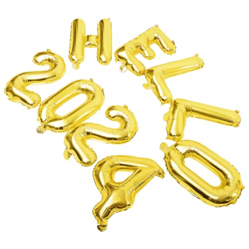 GARIOUANS Hello Folienballon Gold Neujahrs Deko Party Ballons Zahlen Buchstaben für Silvester Feier Jubiläum Festdekoration GARIOUANS Hello Folienballon Gold Neujahrs Deko Party Ballons Zahlen Buchstaben für Silvester Feier Jubiläum Festdekoration von GARIOUANS