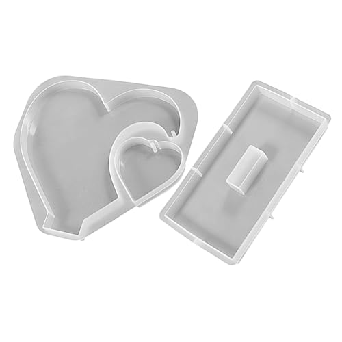 GARIOUANS Herz Silikonformen für Fotorahmen Wiederverwendbare Flexible Gießformen für Epoxidharz DIY Herzform für Kreative Bastelprojekte von GARIOUANS