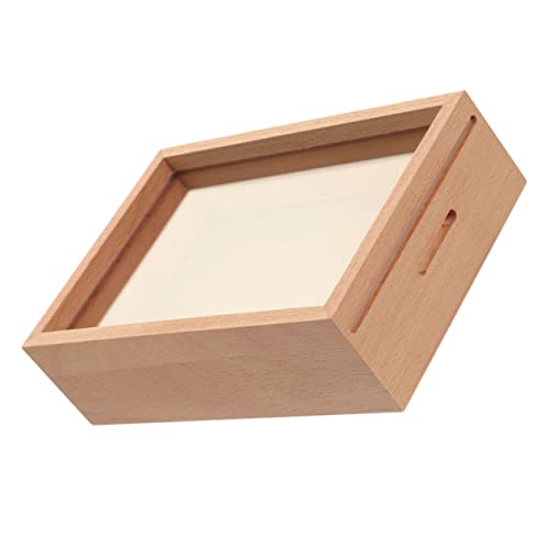 GARIOUANS Holz Spardose Bilderrahmen Piggy Bank mit Münzfach Transparente Geldsparbox für Erwachsene und Dekoratives Sparschwein Geschenkidee von GARIOUANS