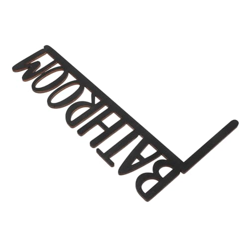 GARIOUANS Holzschild Badezimmer Türdeko Retro Toilettenschild für Kreative Badgestaltung Installieren Langlebiges Material Einzigartiges Design für Rustikale von GARIOUANS