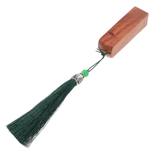 GARIOUANS Holzstempel mit Quaste Personalisierbarer Diy Stempel für Kalligraphie Bastelprojekte Blanko Holzstempel Sandelholz für Anwendungen von GARIOUANS