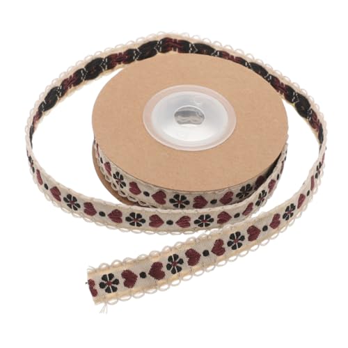 GARIOUANS Jacquard-Liebesband Valentinstag-Liebesband Wickelband Sackleinenband selber machen Herzband aus Baumwolle Band mit Herzdruck gemustertes Band Ripsband zum Valentinstag Polyester GARIOUANS Jacquard-Liebesband Valentinstag-Liebesband Wickelband Sackleinenband selber machen Herzband aus Baumwolle Band mit Herzdruck gemustertes Band Ripsband zum Valentinstag Polyester von GARIOUANS