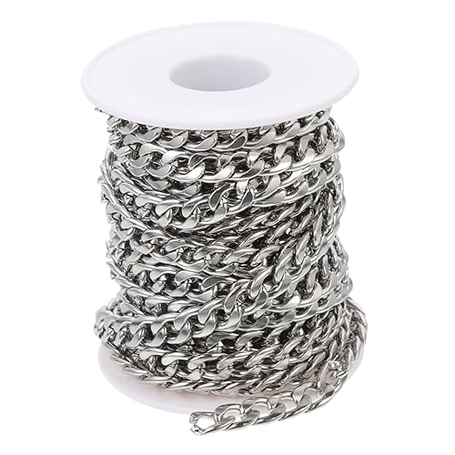 GARIOUANS Kette Doppelglanz Schmuckkette Rostfrei Vielseitig für DIY Halsketten Armbänder Taschen und Accessoires Leicht Langlebig Farbbeständig GARIOUANS Kette Doppelglanz Schmuckkette Rostfrei Vielseitig für DIY Halsketten Armbänder Taschen und Accessoires Leicht Langlebig Farbbeständig von GARIOUANS