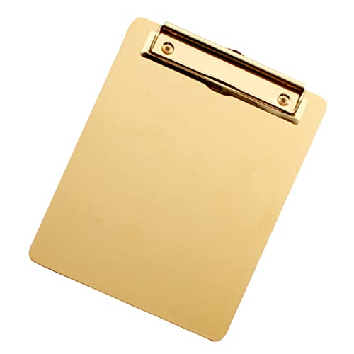 GARIOUANS Klemmbrett aus Tragbares Schreibbrett mit Goldener Oberfläche für Schule Büro und Zuhause Geeignet für Langlebig und Praktisch GARIOUANS Klemmbrett aus Tragbares Schreibbrett mit Goldener Oberfläche für Schule Büro und Zuhause Geeignet für Langlebig und Praktisch von GARIOUANS