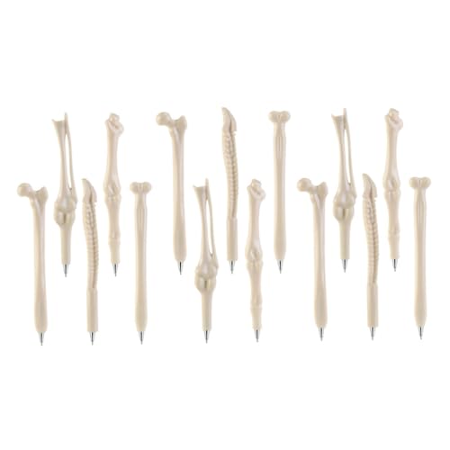 GARIOUANS Knochenförmiger Kugelschreiber Knochen-Design-Stifte Schule Streich Halloween-Knochenstifte Student gotisch Rosa Neuheit der Knochenstifte Kugelschreiber aus Knochen Beige GARIOUANS Knochenförmiger Kugelschreiber Knochen-Design-Stifte Schule Streich Halloween-Knochenstifte Student gotisch Rosa Neuheit der Knochenstifte Kugelschreiber aus Knochen Beige von GARIOUANS