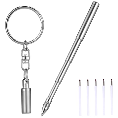 GARIOUANS Kugelschreiber Set Mini Schlüsselanhänger Stift mit Nachfüllungen Tragbar und Ausziehbar für Büro Reisen und Alltag GARIOUANS Kugelschreiber Set Mini Schlüsselanhänger Stift mit Nachfüllungen Tragbar und Ausziehbar für Büro Reisen und Alltag von GARIOUANS