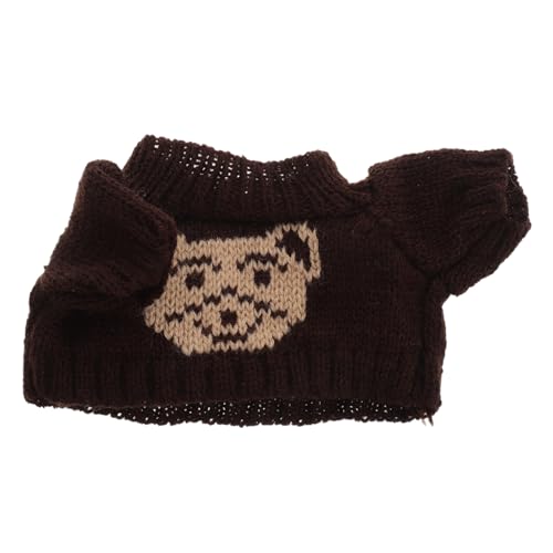 GARIOUANS Kuschelweicher Bären-Pullover Für Puppen Winter-Outfit Für Plüschtiere Niedliches Sweatshirt Braun Fördert Kreatives Spielen Und Anpassbare Kleidung von GARIOUANS