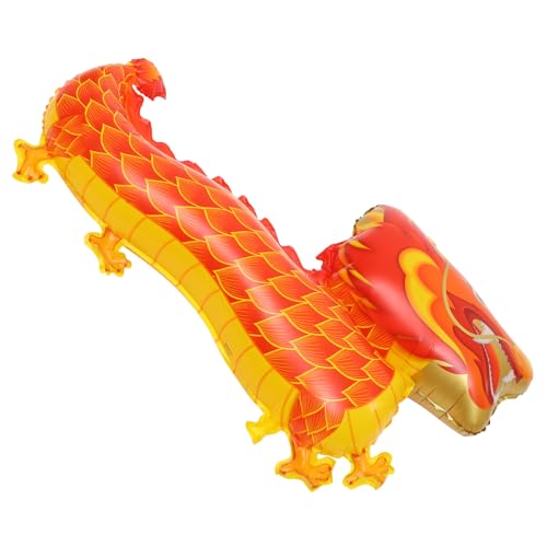 GARIOUANS Luftballons Drache aus Aluminiumfolie für Neujahrsfeiern Festliche Dekoration für Verschiedene Anlässe Bringt Glück und Wohlstand GARIOUANS Luftballons Drache aus Aluminiumfolie für Neujahrsfeiern Festliche Dekoration für Verschiedene Anlässe Bringt Glück und Wohlstand von GARIOUANS