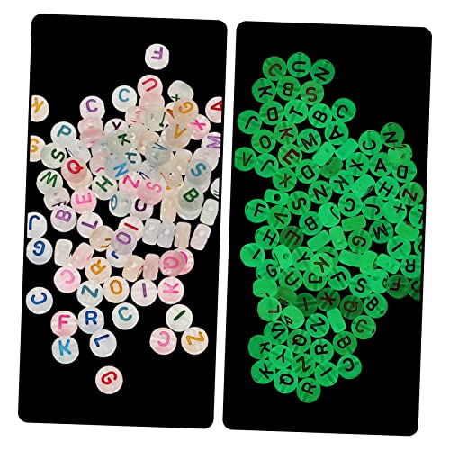 GARIOUANS Luminous Acrylperlen Farben Mix Leuchtend Flache Runde Perlen für DIY Armband Schmuck Basteln Zubehör Glatte Oberfläche Hautfreundlich für Schmuckherstellung und Dekoration von GARIOUANS