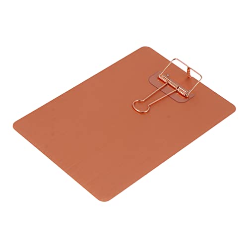 GARIOUANS Metal Klemmbrett aus Roségoldfarben Robustes Schreibbrett mit Clip Leichtes Metall Notizbrett für Bürobedarf Schule und Zuhause Schreibpad für Dokumente und Notizen GARIOUANS Metal Klemmbrett aus Roségoldfarben Robustes Schreibbrett mit Clip Leichtes Metall Notizbrett für Bürobedarf Schule und Zuhause Schreibpad für Dokumente und Notizen von GARIOUANS