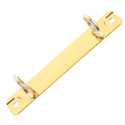 GARIOUANS Metall Notizbuchbinder Ringmechanismus Robuster Abnehmbarer O Ring für Lose Langlebig Vielseitig für Büro Lehrer Planer Ersatz Buchringe Zubehör Goldfarben von GARIOUANS