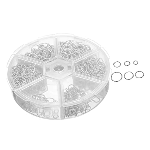 GARIOUANS Metallsprungringe Box DIY Schmuckzubehör für Armbänder Schlüsselanhänger und Rostfrei Langlebig für Handgefertigte Accessoires von GARIOUANS