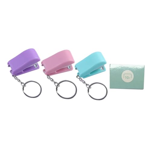 GARIOUANS Mini Buchhefter Schlüsselanhänger Tragbarer Tacker mit Ringdesign Farbiger Kleiner Hefter für Schule Büro Reise Multifunktionaler Schlüsselanhänger und Praktisches Bindewerkzeug GARIOUANS Mini Buchhefter Schlüsselanhänger Tragbarer Tacker mit Ringdesign Farbiger Kleiner Hefter für Schule Büro Reise Multifunktionaler Schlüsselanhänger und Praktisches Bindewerkzeug von GARIOUANS