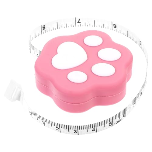 GARIOUANS Mini Maßband Katzenpfote Cartoon Design Tragbares Kleines Körpermesswerkzeug für Hüfte Farbige Anzeige Langlebig Praktisches Maßband für Kleidung und Geschenk Zufällige Farbe von GARIOUANS
