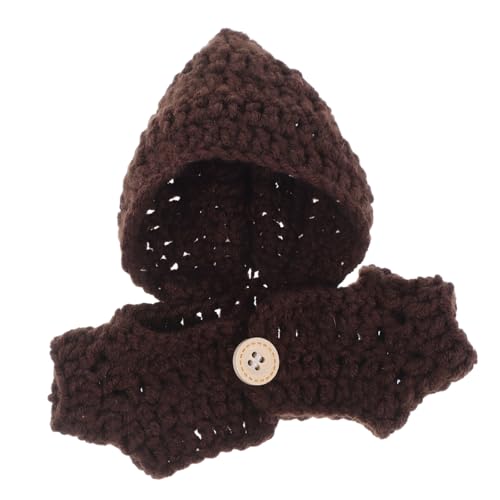 GARIOUANS Mini Plüschtier Kleidung Für Kuscheltiere Plüschpuppen Kleidung Plüschtier Ankleidezubehör Puppen Ankleide Mini Kuschelbären Rolle Süße Kuscheltier Kleidung Kaffeegarn von GARIOUANS