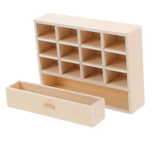 GARIOUANS Miniatur Holzschrank mit Schubladen Realistisches Puppenhaus Möbel Kompakter Aufbewahrungsschrank mit Fächern Effiziente Organisation für Puppenhaus Wohnzimmer und Schlafzimmer GARIOUANS Miniatur Holzschrank mit Schubladen Realistisches Puppenhaus Möbel Kompakter Aufbewahrungsschrank mit Fächern Effiziente Organisation für Puppenhaus Wohnzimmer und Schlafzimmer von GARIOUANS