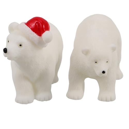 GARIOUANS Miniatur-bär-Figuren, Mini-bär-Figuren, Mini-bär-Ornament, Garten-bär-Figur, Kunstharz, Weihnachtsstatuette, Kuchendekoration Für Mooslandschaft von GARIOUANS