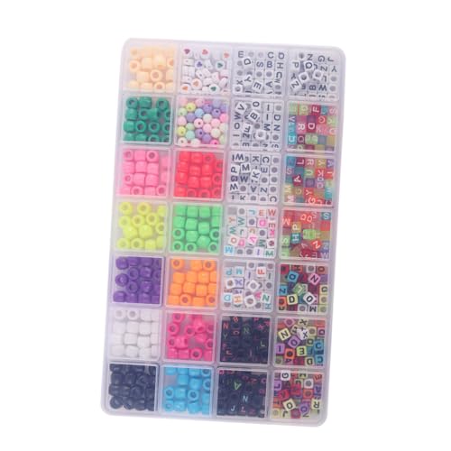 GARIOUANS Multifunktionale Acryl Buchstabenperlen Teilig Große Lochperlen für DIY Armband Schmuckherstellung Stabile Perlen zum Auffädeln für Individuelle Ketten und Bastelprojekte von GARIOUANS