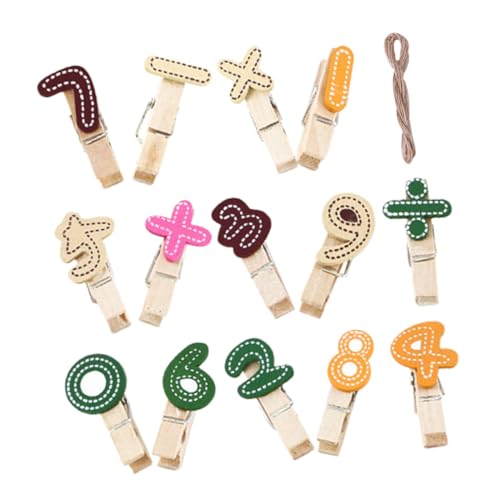 GARIOUANS Multifunktionale Holz Foto clips mit Niedlichen Cartoon Zahlen Wiederverwendbarer Kompakter Bildhalter für Schüler Büro und Party dekoration GARIOUANS Multifunktionale Holz Foto clips mit Niedlichen Cartoon Zahlen Wiederverwendbarer Kompakter Bildhalter für Schüler Büro und Party dekoration von GARIOUANS