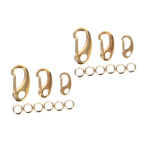 GARIOUANS Multifunktionaler Karabinerverschluss aus Edelstahl Langlebiger Lobster Buckle für Haustierleinen und DIY Schmuck Teiliges mit Schlüsselringen für Handgemachte Armbänder und GARIOUANS Multifunktionaler Karabinerverschluss aus Edelstahl Langlebiger Lobster Buckle für Haustierleinen und DIY Schmuck Teiliges mit Schlüsselringen für Handgemachte Armbänder und von GARIOUANS