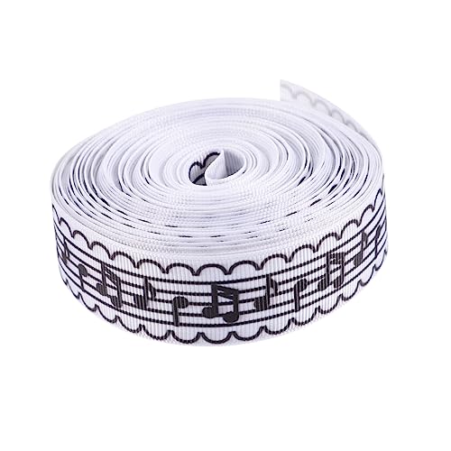 GARIOUANS Musiknoten Dekorationsband Hochwertiges Weiches Ripsband für DIY Haarschleifen Weihnachtsdeko Yards für Musikpartys und Kreative Bastelprojekte GARIOUANS Musiknoten Dekorationsband Hochwertiges Weiches Ripsband für DIY Haarschleifen Weihnachtsdeko Yards für Musikpartys und Kreative Bastelprojekte von GARIOUANS