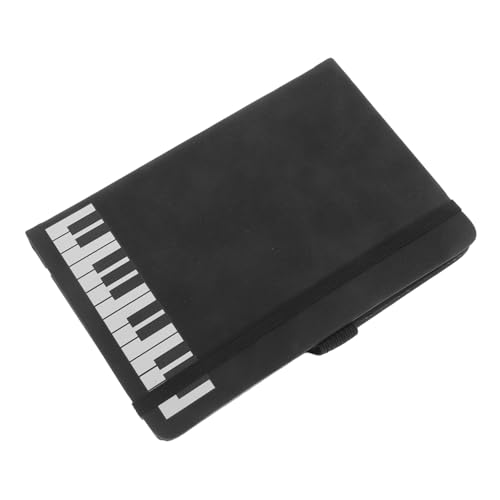 GARIOUANS Musiknotizbuch dekorative Notizblöcke weihnachtsnotizblöcke Klaviernotizbuch Notizpolster Notizblöcke für Frauen notizbuch für musikkomposition Weihnachtstaschennotizbuch Pu Black von GARIOUANS