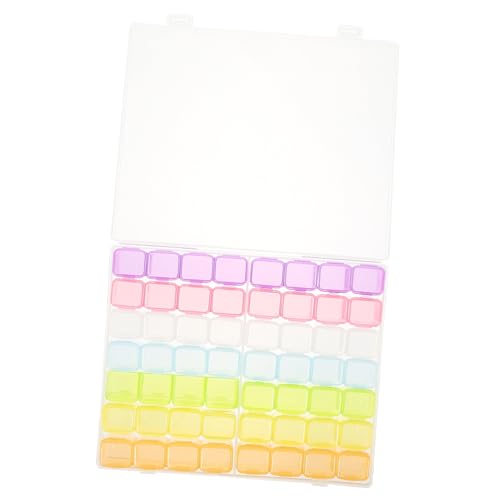 GARIOUANS Nail Art Aufbewahrungsbox Transparent mit Fächern Großer Nagel Schmuck Organizer für Maniküre Zubehör Abnehmbare Deckel Nail Accessory Case für Nageldesign und Schmuckaufbewahrung von GARIOUANS