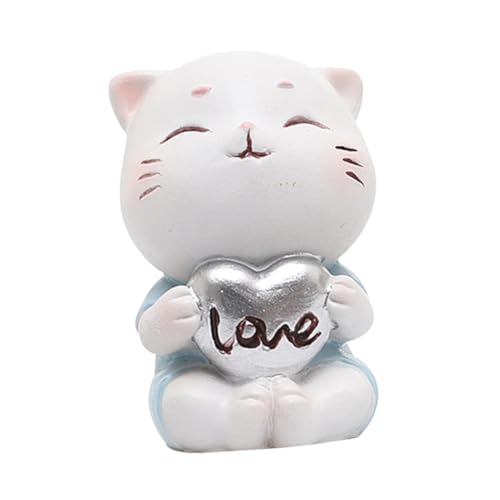 GARIOUANS Niedliche Harz Kuchenfigur Katzenmotiv Cartoon Tortendeko Desktop Ornament für Auto Büro Party Zubehör GARIOUANS Niedliche Harz Kuchenfigur Katzenmotiv Cartoon Tortendeko Desktop Ornament für Auto Büro Party Zubehör von GARIOUANS