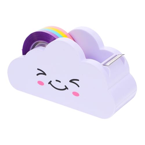GARIOUANS Niedlicher Wolken klebebandabroller mit Mehrfarbigem Klebeband Präzise Schnittfunktion Praktischer DIY Tape Dispenser für Schüler Lehrer und Büro für Scrapbooking und Schulbedarf von GARIOUANS