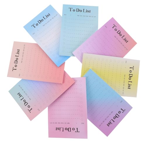 GARIOUANS Notizbuch selbstklebend Memo Notiz Pads farbig Pastell Unterlage Notizaufkleber Notizblöcke für die Schule abreißbare Memo-Sticker Memo -Pads süß Notizblöcke klebrig Papier von GARIOUANS