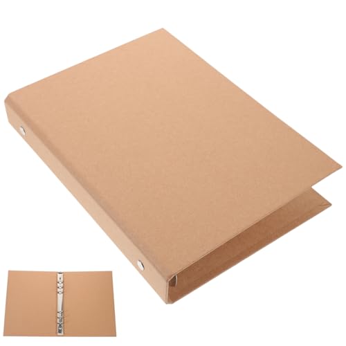 GARIOUANS Notizbuchhülle aus Kraftpapier Praktischer Binder mit Löchern für Schule und Büro Robust und Nachfüllbar als für Freunde und Familie von GARIOUANS