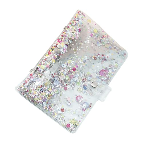 GARIOUANS PVC Ringbuch Hülle Transparent Glitzer Pailletten Schutzcover für Notizbuch Planer Ersatzhülle Langlebig Vielseitig für Schule Büro Geschenk GARIOUANS PVC Ringbuch Hülle Transparent Glitzer Pailletten Schutzcover für Notizbuch Planer Ersatzhülle Langlebig Vielseitig für Schule Büro Geschenk von GARIOUANS