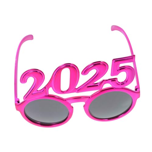 GARIOUANS Partybrille Leuchtend Modisch Leicht Silvester Fotorequisite Partyaccessoire Rosa für Neujahr Feier von GARIOUANS