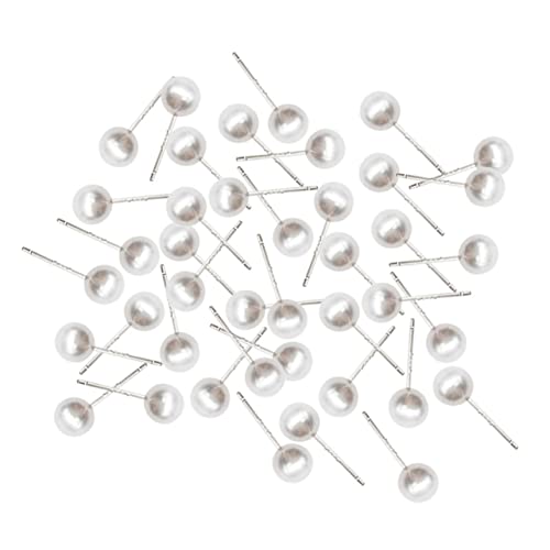 GARIOUANS Perlen Ohrringe für Damen 100 Stück Ohrstecker Leichte und Komfortable Ohrringe für Mädchen Modischer Ohrschmuck für Partys und Alltag von GARIOUANS