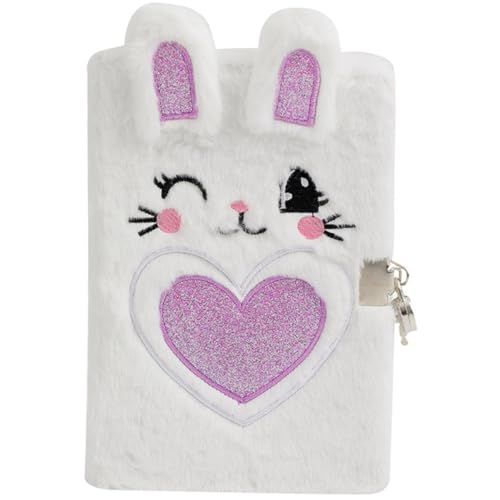 GARIOUANS Plüsch Notizbuch mit Schloss Niedliches Flauschiges Tagebuch Cartoon Hase Tragbares Abschließbares Notizheft für Schule Büro Schlafzimmer Geschenk GARIOUANS Plüsch Notizbuch mit Schloss Niedliches Flauschiges Tagebuch Cartoon Hase Tragbares Abschließbares Notizheft für Schule Büro Schlafzimmer Geschenk von GARIOUANS