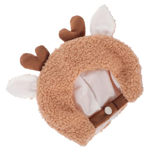 GARIOUANS Plüsch Puppenhut Mini DIY Bastelhut Kuschelig Cartoon Mütze Braun für Puppen und Kleine Haustiere von GARIOUANS