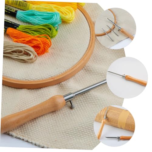 GARIOUANS Punch nadel mit Holzgriff für DIY Stickerei und Kreuzstich Austauschbare Nadeln Geeignet für Anfänger Trockenfilzen und Filzarbeiten Vielseitiges Stanznadel Stickset für Kreative GARIOUANS Punch nadel mit Holzgriff für DIY Stickerei und Kreuzstich Austauschbare Nadeln Geeignet für Anfänger Trockenfilzen und Filzarbeiten Vielseitiges Stanznadel Stickset für Kreative von GARIOUANS