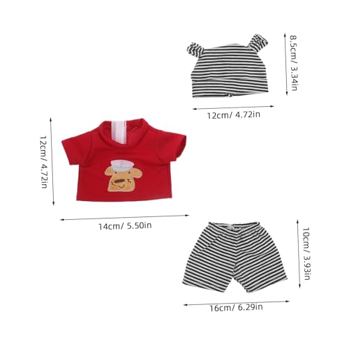 GARIOUANS Puppenkleidung Babykleidung Stilvolle Puppen Outfits Babypuppen Outfits Als Geschenk Reborn Babypuppen Kleidung Neugeborenen Puppenhose Und Mütze Reborn von GARIOUANS