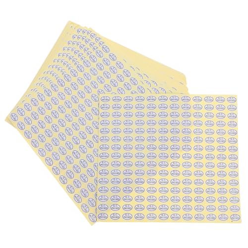 GARIOUANS Qc Passed Aufkleber Oval Weiß Selbstklebende Etiketten Für Effiziente Lagerorganisation und Produktidentifikation Haftend GARIOUANS Qc Passed Aufkleber Oval Weiß Selbstklebende Etiketten Für Effiziente Lagerorganisation und Produktidentifikation Haftend von GARIOUANS