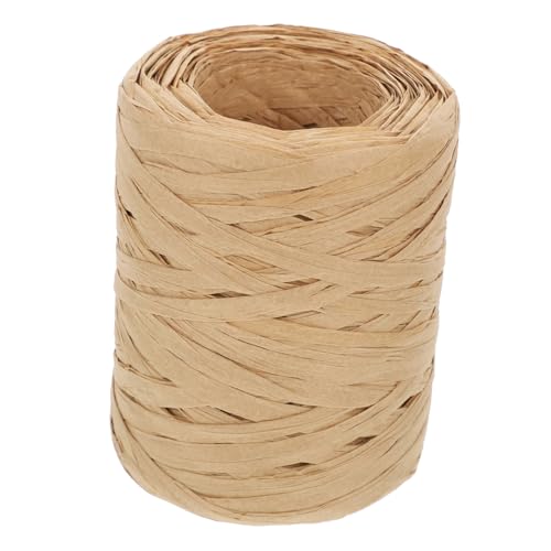 GARIOUANS Raffia Papierkordel Naturfarben Geschenkband Jute Schnur für Geschenkverpackung Bastelarbeiten DIY Dekoration Weihnachten Party Floristik von GARIOUANS
