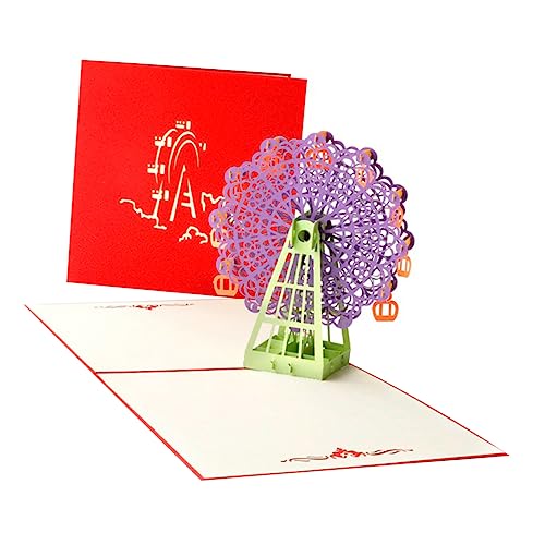 GARIOUANS Riesenrad Grußkarte Kreative Pop Up Karte für Anlässe Wie Hochzeit oder Party Umweltfreundliches oder Einladung von GARIOUANS